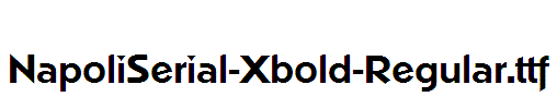 NapoliSerial-Xbold-Regular