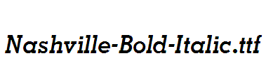 Nashville-Bold-Italic