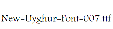 New-Uyghur-Font-007