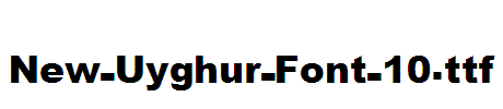 New-Uyghur-Font-10