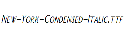 New-York-Condensed-Italic