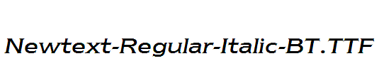 Newtext-Regular-Italic-BT