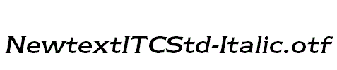 NewtextITCStd-Italic