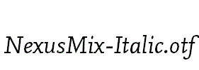 NexusMix-Italic