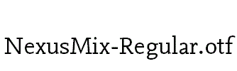 NexusMix-Regular