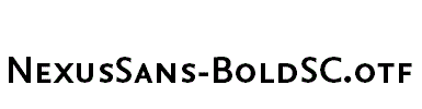 NexusSans-BoldSC