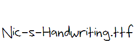 Nic-s-Handwriting