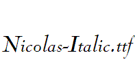 Nicolas-Italic