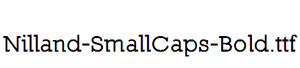 Nilland-SmallCaps-Bold