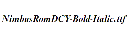 NimbusRomDCY-Bold-Italic