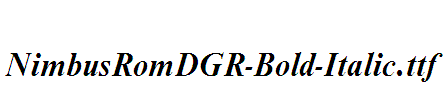 NimbusRomDGR-Bold-Italic