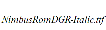 NimbusRomDGR-Italic