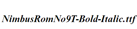 NimbusRomNo9T-Bold-Italic