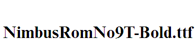 NimbusRomNo9T-Bold