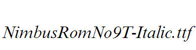 NimbusRomNo9T-Italic