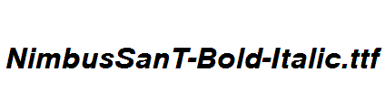 NimbusSanT-Bold-Italic