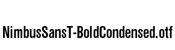 NimbusSansT-BoldCondensed