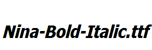 Nina-Bold-Italic