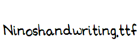 Ninoshandwriting