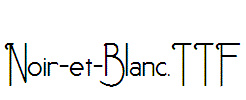 Noir-et-Blanc