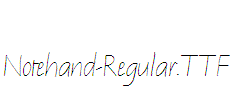 Notehand-Regular