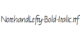 NotehandLefty-Bold-Italic