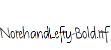 NotehandLefty-Bold