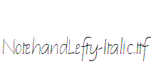 NotehandLefty-Italic