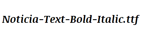 Noticia-Text-Bold-Italic