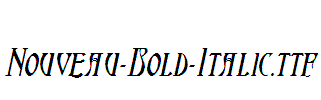 Nouveau-Bold-Italic