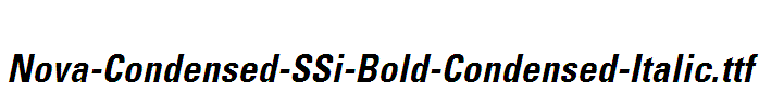 Nova-Condensed-SSi-Bold-Condensed-Italic