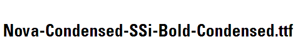 Nova-Condensed-SSi-Bold-Condensed