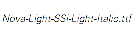 Nova-Light-SSi-Light-Italic