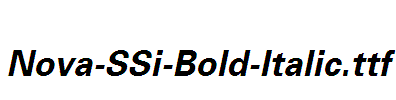 Nova-SSi-Bold-Italic