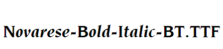 Novarese-Bold-Italic-BT