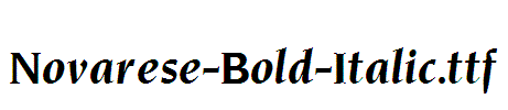 Novarese-Bold-Italic