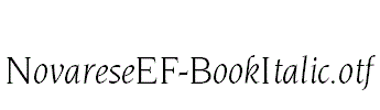 NovareseEF-BookItalic