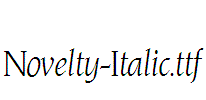 Novelty-Italic