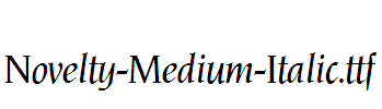 Novelty-Medium-Italic