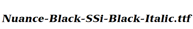 Nuance-Black-SSi-Black-Italic