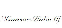 Nuance-Italic