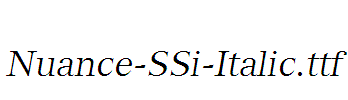 Nuance-SSi-Italic