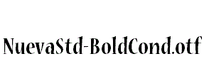 NuevaStd-BoldCond