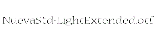 NuevaStd-LightExtended