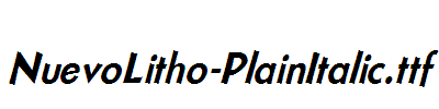 NuevoLitho-PlainItalic