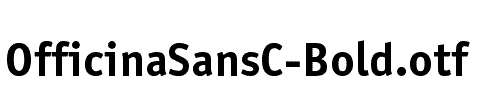 OfficinaSansC-Bold