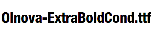 Olnova-ExtraBoldCond