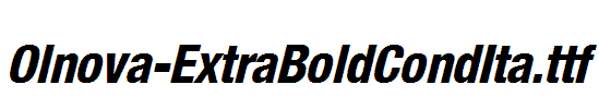 Olnova-ExtraBoldCondIta