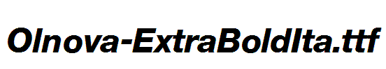 Olnova-ExtraBoldIta