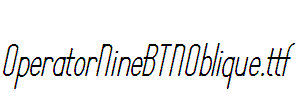 OperatorNineBTNOblique